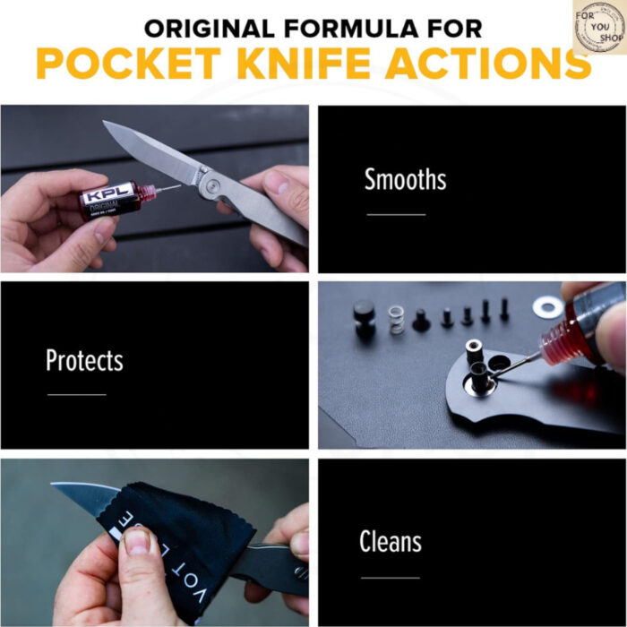 KPL Original Knife Oil 10ml น้ำมันหยอดมีดพับ สูตรกลาง 15WT ลื่นนุ่ม หล่อลื่นแกนพับ กันสนิม ไม่แห้ง