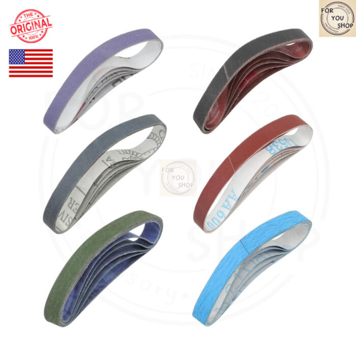 สายพานลับมีด 30ชิ้น 1/2"x12" สำหรับ Work Sharp WSKTS Mk1-Mk2 120-2500 Grit กระดาษทรายลับคม 6เบอร์