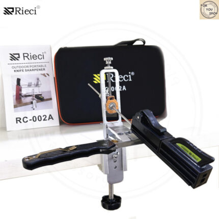 เครื่องลับมีด RIECI RC-002A รุ่นอัปเกรด ปรับองศาได้ 360° รองรับหินลับหลายประเภท พร้อมชุดหินครบ