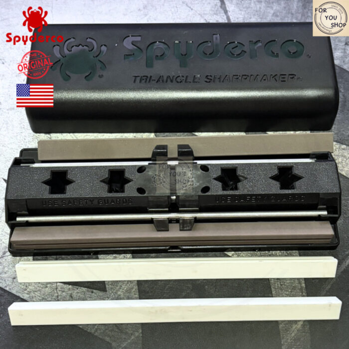 (สินค้าตีคืนมีตำหนิ) ชุดลับมีด Spyderco Sharpmaker 204MF ของแท้ พร้อมแท่งหินเซรามิก+DVD คู่มือ