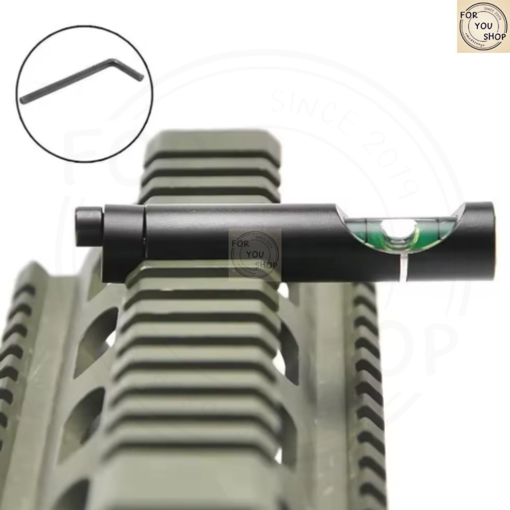 sg-11134201-81zv2-mn4e43deovly68.jpg ระดับน้ำสโคปสำหรับราง 11mm / 20mm ปรับสมดุลสโคป Tactical Bubble Level Picatinny Scope Mount