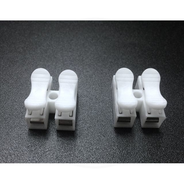 sg-11134201-81zv3-mn4e699l8dmq15.jpg ข้อต่อสายไฟ 2 PIN เทอร์มินอลบล็อก (50ชิ้น)เทอมินอลสายไฟ push quick cable Connector terminal Wiring Terminal 10A250V