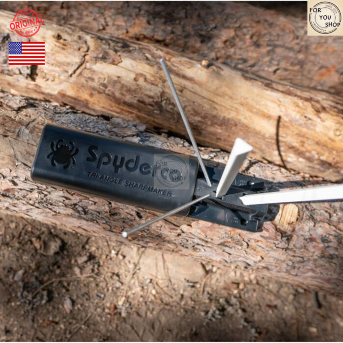 ชุดลับมีด Spyderco Tri-Angle Premium Sharpmaker 204MF ของแท้ พร้อมแท่งหินเซรามิก+DVD คู่มือการใช้งาน