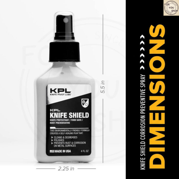 sg-11134201-81zva-mn5w6brq8pac97.jpg KPL Knife Shield 120ml น้ำยาทำความสะอาดมีด Food Grade กันสนิม ล้างคราบกาว ขจัดคราบมัน เคลือบเงา