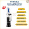 เครื่องวัดความเข้มข้นน้ำยาในรถยนต์ 4in1 Refractometer (ยูเรีย/น้ำกรดแบตเตอรี่/น้ำยาหม้อน้ำ/น้ำยาล้างกระจก)