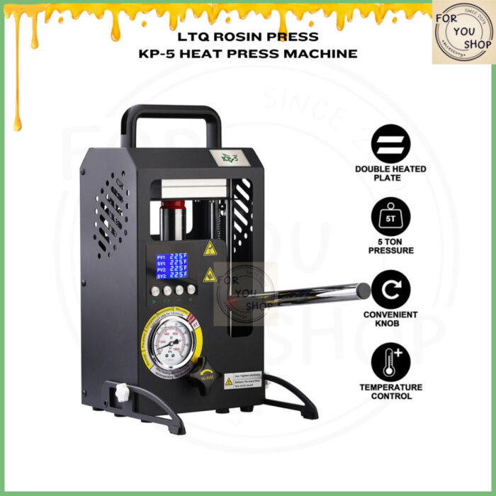 sg-11134201-81zvf-mn4doevh7vgl38.jpg Rosin Heat Press KP-5 LTQ เครื่องรีดโรซิ่น ไฮดรอลิก แรงกด 5 ตัน พร้อมเกจวัดแรงดัน รีดแด๊บ รีดโรซิ่น
