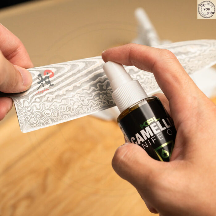 KPL Camellia Oil น้ำมันคาเมเลียออร์แกนิก 60ml แบบสเปรย์ Food Grade ป้องกันสนิมมีดคาร์บอน & เหล็กหล่อ