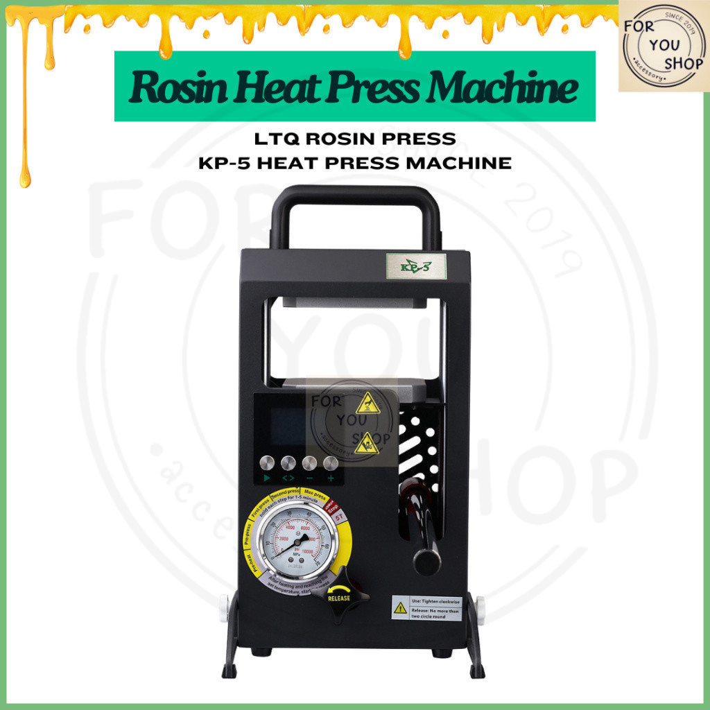 sg-11134201-81zvm-mn4doeo7hceab1.jpg Rosin Heat Press KP-5 LTQ เครื่องรีดโรซิ่น ไฮดรอลิก แรงกด 5 ตัน พร้อมเกจวัดแรงดัน รีดแด๊บ รีดโรซิ่น