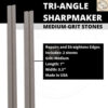 ชุดลับมีด Spyderco Tri-Angle Premium Sharpmaker 204MF ของแท้ พร้อมแท่งหินเซรามิก+DVD คู่มือการใช้งาน