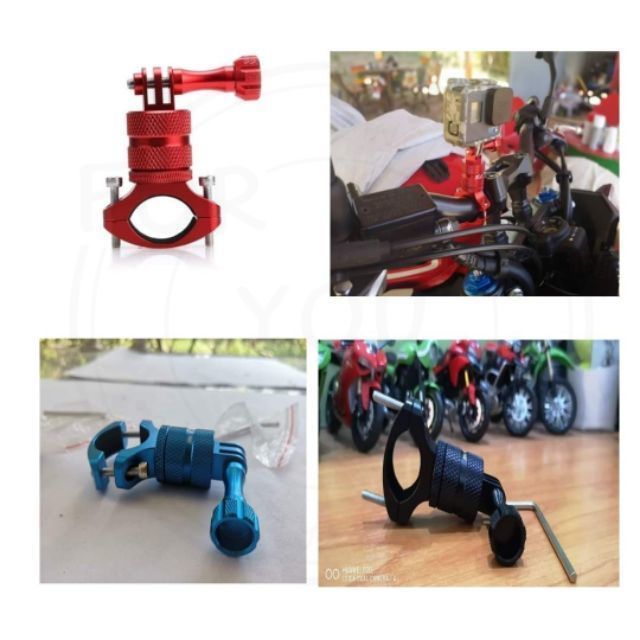 sg-11134201-81zw7-mn4e6pc2xqteae.jpg ขาจับกล้องแอ็คชั่นแคมติดแฮนด์บาร์ Goproแคมอลูมิเนียม360° ขาจับกล้องมอเตอร์ไซค์