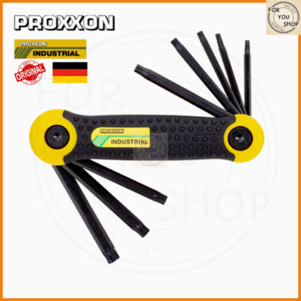 ชุดประแจหกเหลี่ยมพับได้ 8 ชิ้น PROXXON รุ่นพกพา (1.5–8 มม.) ของแท้จากเยอรมนี