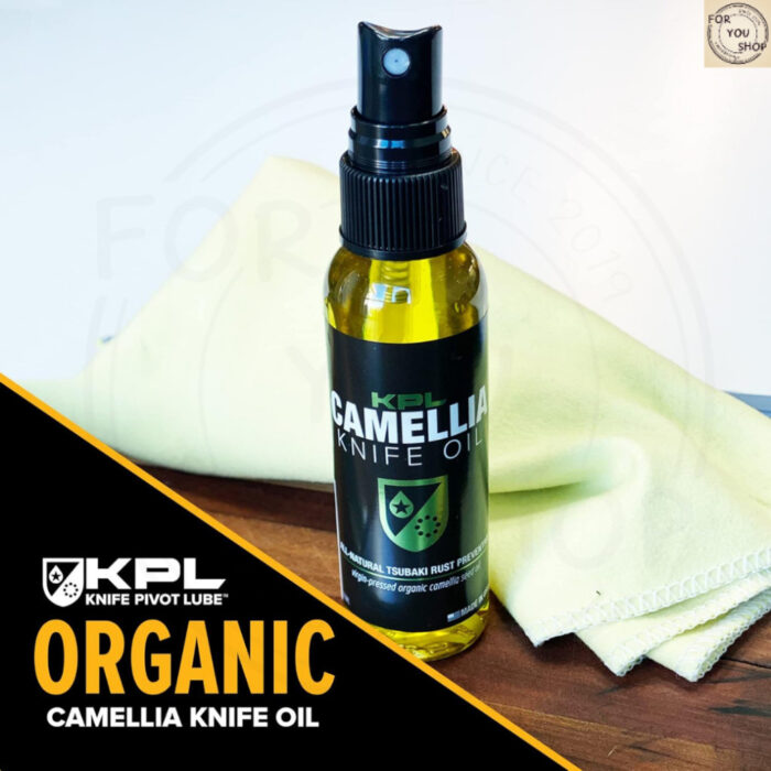 KPL Camellia Oil น้ำมันคาเมเลียออร์แกนิก 60ml แบบสเปรย์ Food Grade ป้องกันสนิมมีดคาร์บอน & เหล็กหล่อ