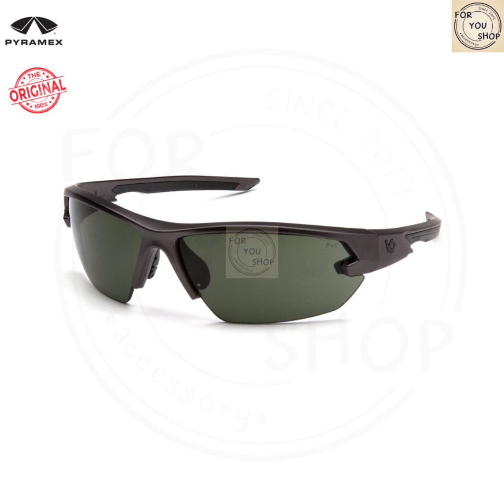 Pyramex Semtex 2.0 แว่นตาเซฟตี้ รุ่น VGST1422T เลนส์กันฝ้า Anti-Fog Gun Metal Frame / Forest Gray