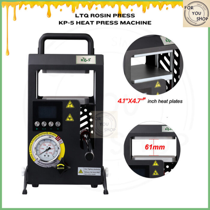 sg-11134201-81zwq-mn4dof4rdddw34.jpg Rosin Heat Press KP-5 LTQ เครื่องรีดโรซิ่น ไฮดรอลิก แรงกด 5 ตัน พร้อมเกจวัดแรงดัน รีดแด๊บ รีดโรซิ่น