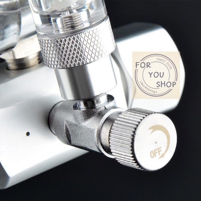 (CGA320)หัวเรกกูเรเตอร์ Mufan CO2 Regulator พร้อมโซลินอยด์ เกลียวไทยแท้ CGA320 ตู้ไม้น้ำ