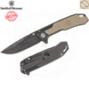 sg-11134201-820ms-mnbic3z9jbwk5c.jpg มีดพับ Smith & Wesson SW609 Tactical Flipper ใบมีด 3.6นิ้ว Drop Point Black Stonewash ด้ามสแตนเลส G10 ระบบ Frame Lock