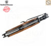 มีดพับ Smith & Wesson ใบมีด 3.7 นิ้ว ทรง Drop Point สีดำ ด้ามสแตนเลสฝังไม้ ระบบ Frame Lock รุ่น 1147091