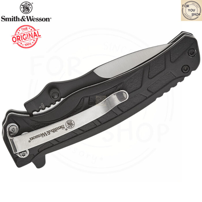 มีดพับ Smith & Wesson Extreme Ops ใบมีด 3 นิ้ว ทรง Drop Point สี Two-Tone ด้ามอะลูมิเนียม ระบบ Liner Lock รุ่น 1209517