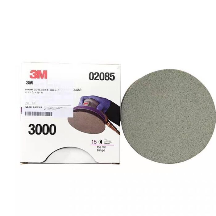 3M กระดาษทรายกลมไตรแซ็ค 6 นิ้ว เบอร์ 3000 หลังสักหลาด ราคา/ชิ้น