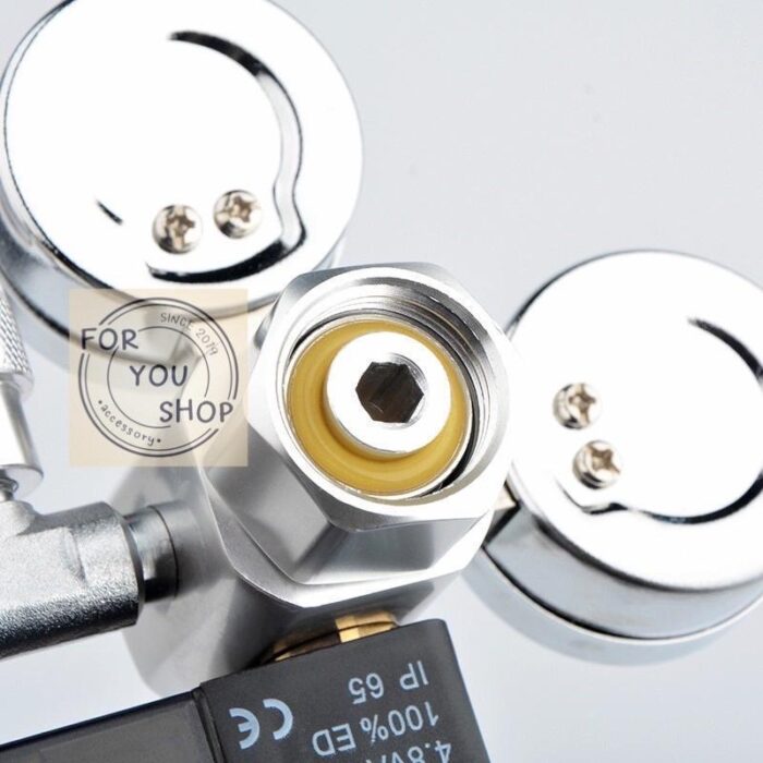 (CGA320)หัวเรกกูเรเตอร์ Mufan CO2 Regulator พร้อมโซลินอยด์ เกลียวไทยแท้ CGA320 ตู้ไม้น้ำ
