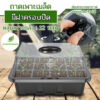 ถาดเพาะเมล็ดทรงสูง(12หลุม) ถาดเพาะต้นกล้า ถาดปักชำกิ่ง seedling tray พร้อมฝาบ่มระบายอากาศ ควบแน่นต้นไม้