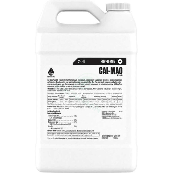 Botanicare - Cal-Mag Plus 2-0-0 ปุ๋ยเสริมธาตุอาหารที่พืชต้องการสำหรับพืช 50ml/100ml/250ml