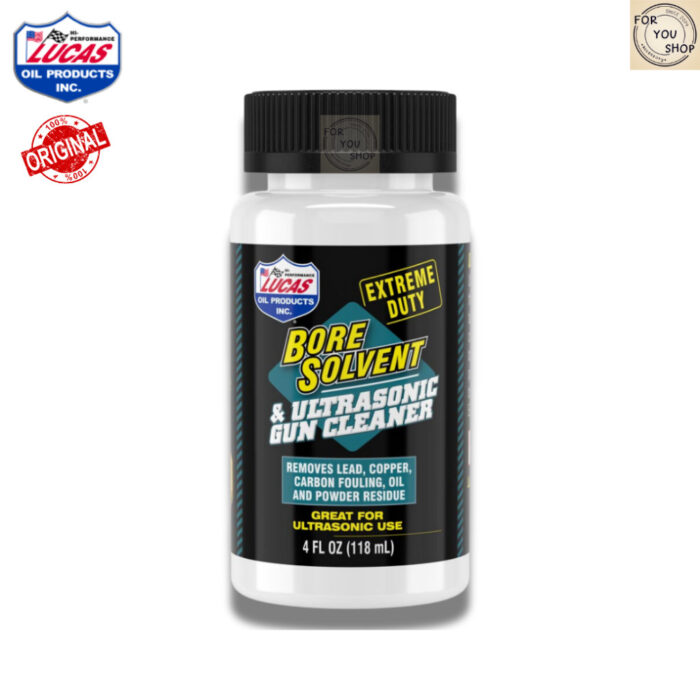 Bore Solvent Lucas Oil 4oz ล้างคราบตะกั่ว ทองแดง คาร์บอน คราบฝั่งลึก ล้างปืน