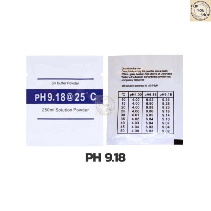 ผงบัฟเฟอร์ pH Buffer ผงคาริเบท ผงปรับ pH มิเตอร์ บัฟเฟอร์สารละลายมาตรฐาน สำหรับ calibate pH