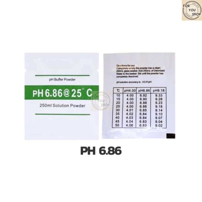 ผงบัฟเฟอร์ pH Buffer ผงคาริเบท ผงปรับ pH มิเตอร์ บัฟเฟอร์สารละลายมาตรฐาน สำหรับ calibate pH