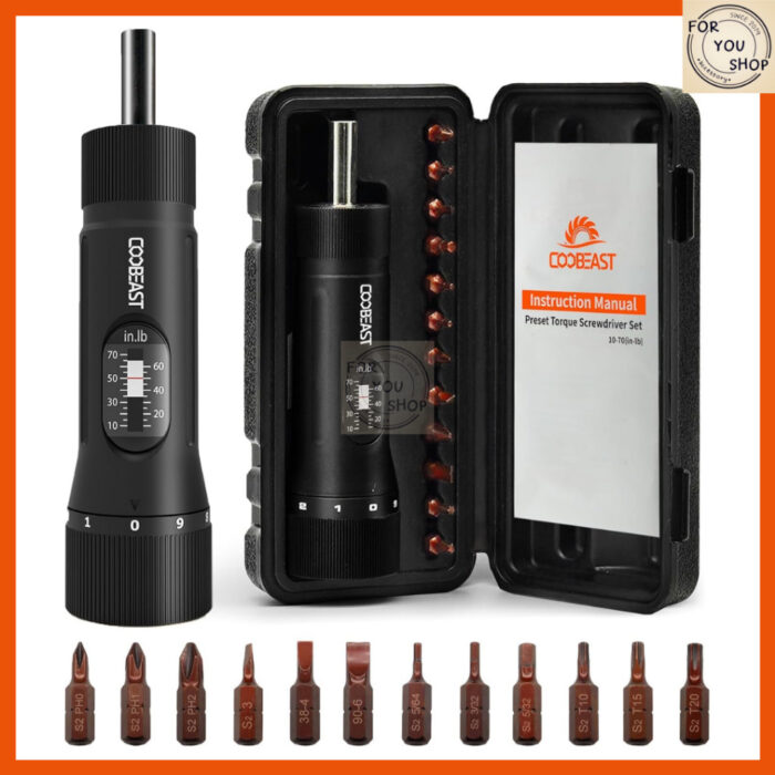 th-11134207-7rask-magpzxsxg62na4.jpg ประแจตั้งแรงบิด Coobeast พร้อมดอกไขควง 12ชิ้น+กล่อง ใช้ติดกล้อง ซ่อมปืน ซ่อมจักรยาน งานช่างละเอียด