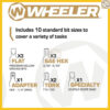 ประแจตั้งแรงบิด Wheeler พร้อมดอกไขควง 10ชิ้น+กล่อง ติดตั้งกล้อง ซ่อมปืน ซ่อมจักรยาน งานช่างละเอียดด