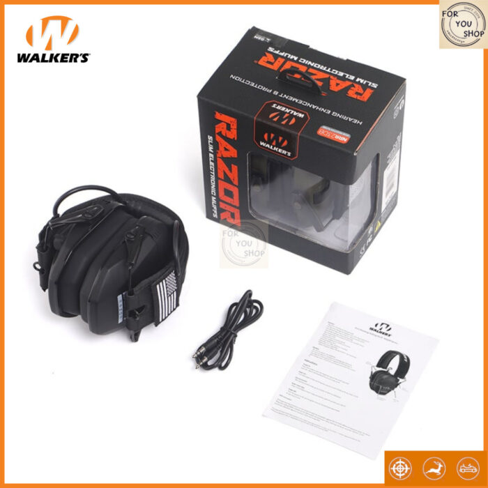 th-11134207-81ztc-mimgbro10tts0a.jpg Walker's Razor Slim หูฟัง อิเล็กทรอนิกส์ยุทธวิธี หูฟังตัดเสียงรบกวน ปรับระดับได้ Electronic Earmuffs (แท้พร้อมกล่อง)