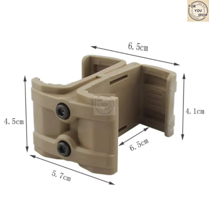 คลิปยึดแม็กคู่ M16 / M4 / AR15 Univasal 5.56 คลิปเชื่อมต่อแบบขนาน Tactical Magazine Coupler