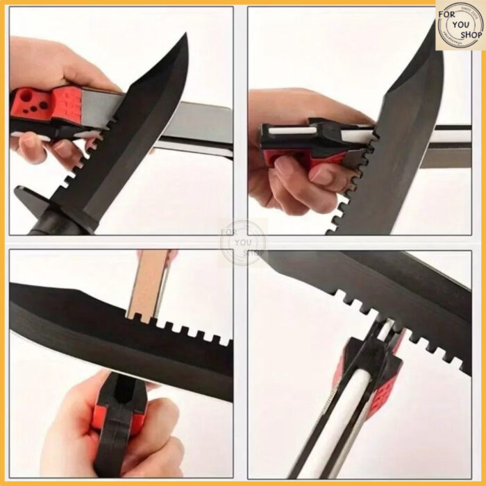 หินลับมีด หินเพชร Diamond แบบพกพา Angle Guide 20องศา Knife Sharpener สำหรับมีดพับ มีดครัว มีดเดินป่า