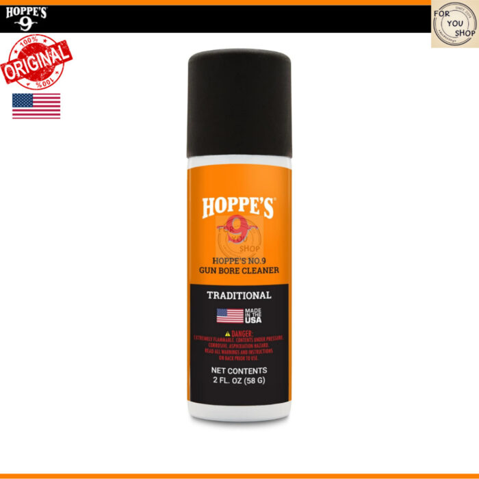 Hoppe's No.9 Gun Bore Cleaner 2oz แบบสเปรย์ น้ำยาล้างลำกล้องปืน ขจัดคราบตะกั่วและทองแดง ของแท้ 100%