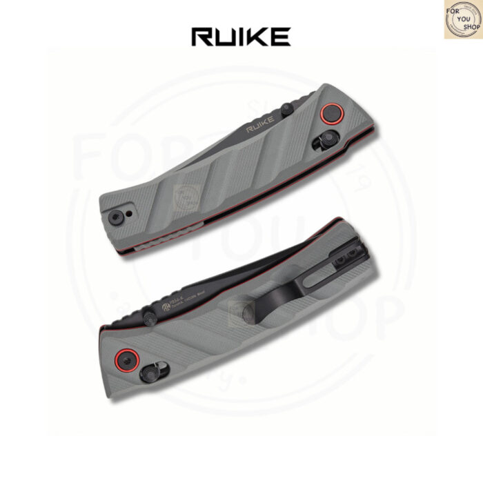 มีดพับ RUIKE P856 EDC ใบมีด Sandvik 14C28N 3.11นิ้ว ด้ามG10 ระบบ Crossbar Lock Outdoor Folding Knife