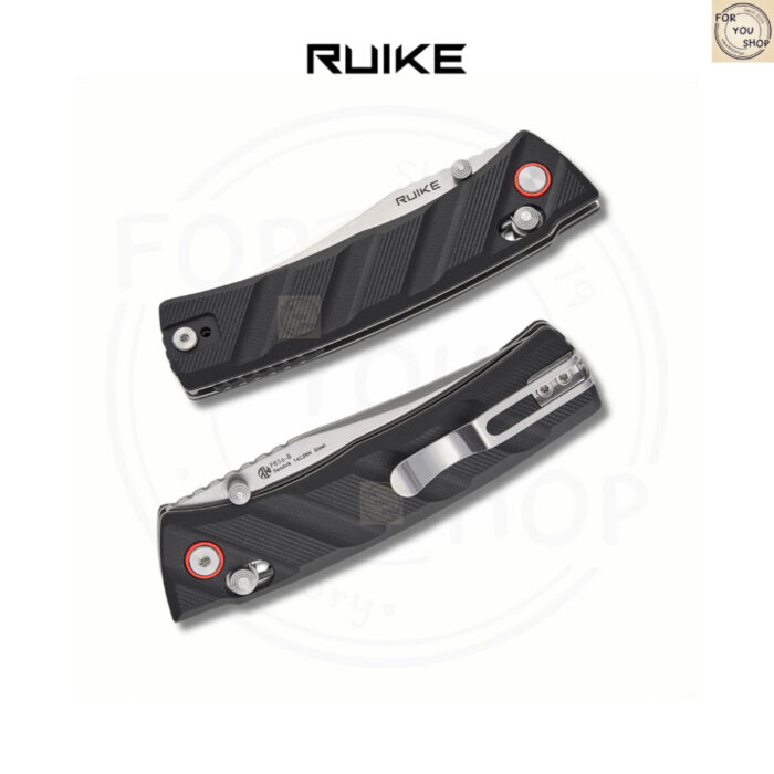 มีดพับ RUIKE P856 EDC ใบมีด Sandvik 14C28N 3.11นิ้ว ด้ามG10 ระบบ Crossbar Lock Outdoor Folding Knife