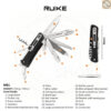 มีดพับ RUIKE M61 Multi-Tool EDC ใบมีด Sandvik 12C27 2.79นิ้ว ด้าม G10 Slip Joint 21ฟังก์ชัน Outdoor
