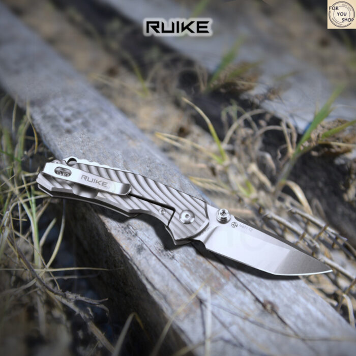 th-11134207-81ztc-mmr8hwv4em881b.jpg มีดพับ RUIKE M671-TZ EDC ใบมีด Tanto 154CM 3.35นิ้ว ด้าม TC4 Titanium ระบบ Frame Lock Folding Knife
