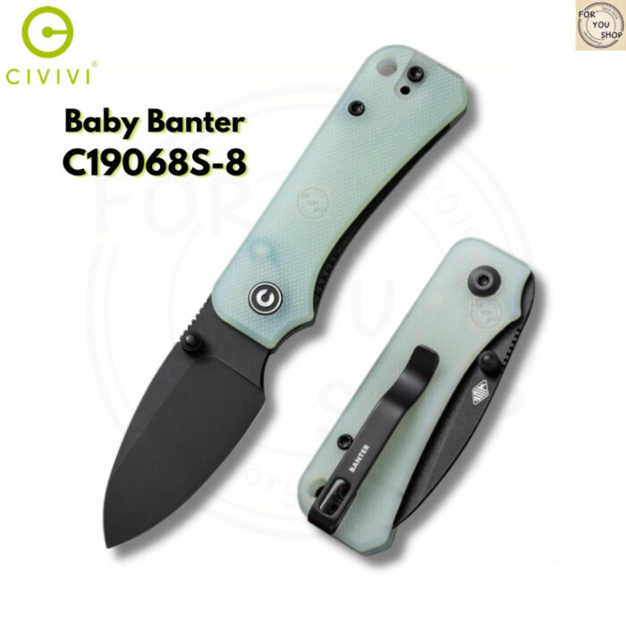 มีดพับ CIVIVI Baby Banter EDC ใบมีด Nitro-V 2.3 นิ้ว ด้าม G10 / Micarta Nested Liner Lock Thumb Stud
