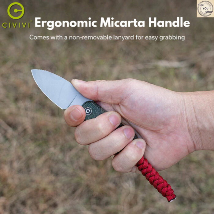 th-11134207-81ztc-mmymqw0ald6q5d.jpg มีดพก CIVIVI Baby Banter Fixed EDC ใบมีด Nitro-V 2.39 นิ้ว ด้าม G10 / Micarta พร้อมปลอก Kydex