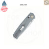 มีดพับ SRM 255L-GK2 Ambi Lockใบมีดเหล็ก 10Cr15CoMoV (เทียบเท่า VG-10) ด้าม G-10 สีเทา | ยาว 3.2 นิ้ว
