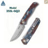 มีดพับ SRM 255L Medal ใบมีดLaminated140Cr ระบบAmbi-Lock ลูกปืนเซรามิก ด้ามMicarta /G10 /Carbon Fiber