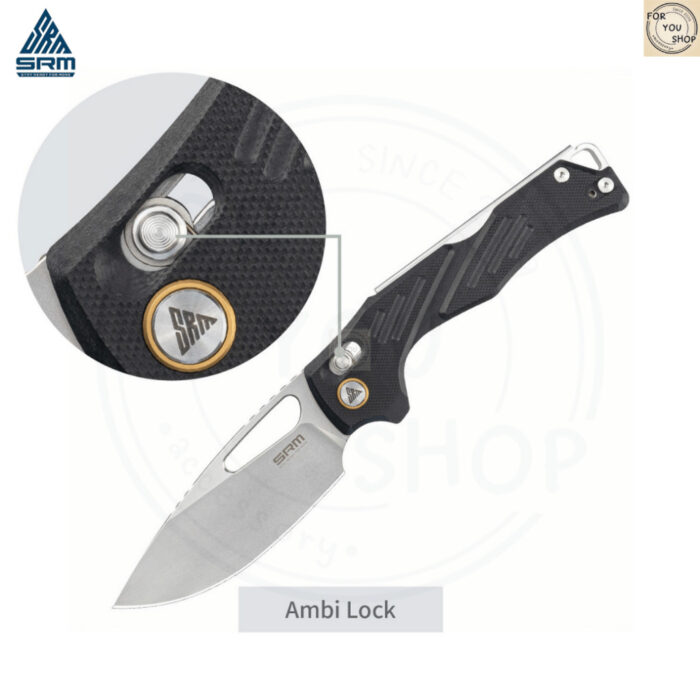 th-11134207-81ztc-mn2uuy5jseme4a.jpg มีดพับ SRM Mirage 239X ใบมีด 14C28N ขนาด 3.62 นิ้ว ทรง Drop Point ด้าม G10 ระบบ Crossbar Lock EDC