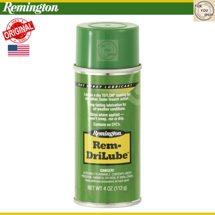 Remington Rem Oil 4oz สเปรย์หล่อลื่นสูตรแห้ง ไม่ทิ้งคราบ ป้องกันสนิม คุณภาพสูงจาก USA