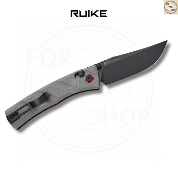 มีดพับ RUIKE P856 EDC ใบมีด Sandvik 14C28N 3.11นิ้ว ด้ามG10 ระบบ Crossbar Lock Outdoor Folding Knife