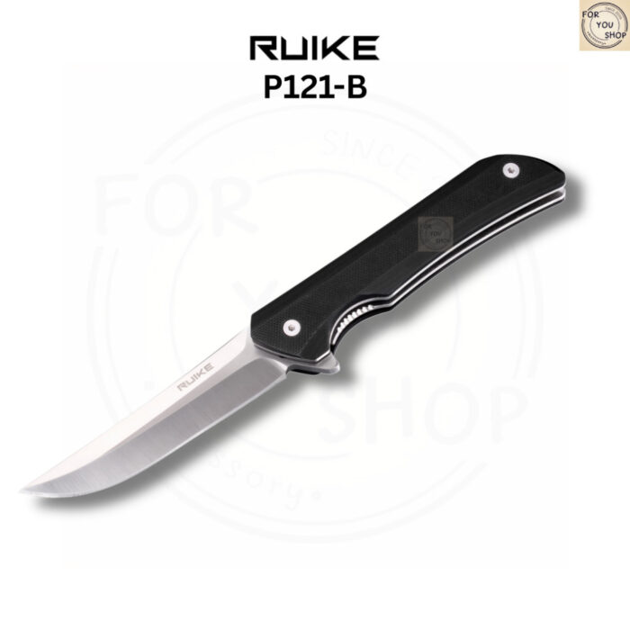 มีดพับ RUIKE P121 EDC ใบมีด Sandvik 14C28N 3.46นิ้ว ด้ามG10 ระบบ Liner Lock Outdoor Folding Knife