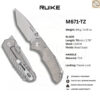 th-11134207-81ztd-mmr8hwv4d7ns53.jpg มีดพับ RUIKE M671-TZ EDC ใบมีด Tanto 154CM 3.35นิ้ว ด้าม TC4 Titanium ระบบ Frame Lock Folding Knife