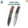 มีดพับ SRM 259L Medal ใบมีด 14C28N 3.18 นิ้ว ด้าม Aluminum + ไม้ Rosewood / Ebony ระบบ Ambi-Lock EDC