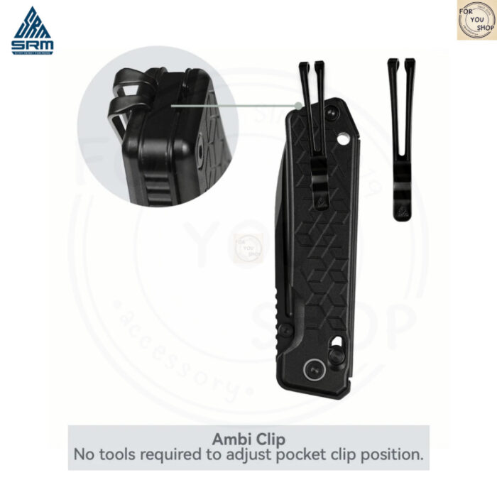 th-11134207-81ztd-mn1m4z1chqf7d2.jpg มีดพับ SRM Rubik 7228B ใบมีด 14C28N / 140Cr 3.43 นิ้ว ด้าม G10 / Micarta / Aluminum Crossbar Lock